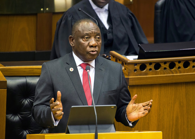 Pictured: South African President Cyril Ramaposa