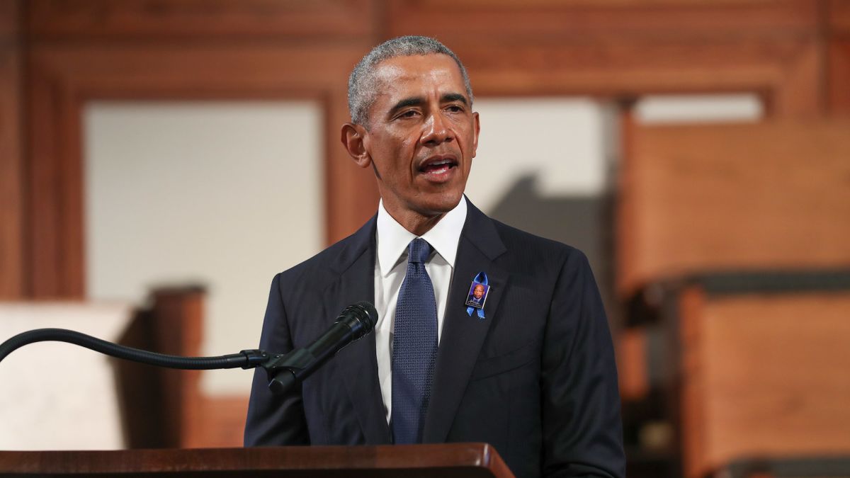 Obama takes aim at Trump in fiery eulogy for Civil Rights icon John Lewis