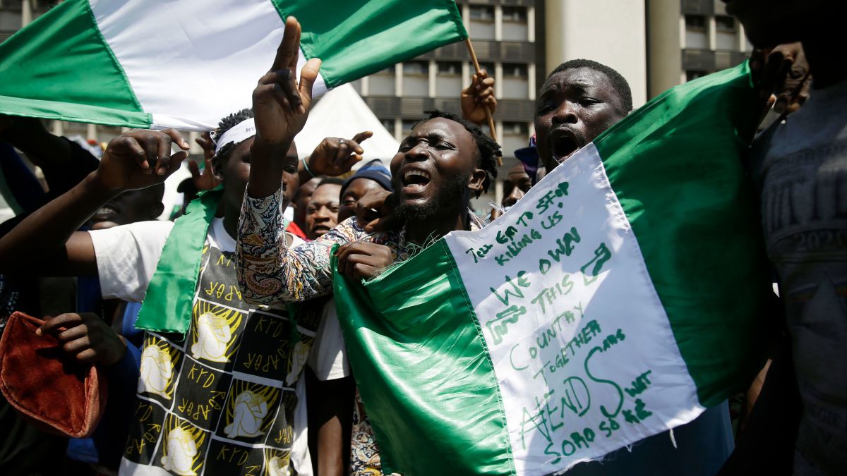 Nigerian president leaves protest shootings out of speech