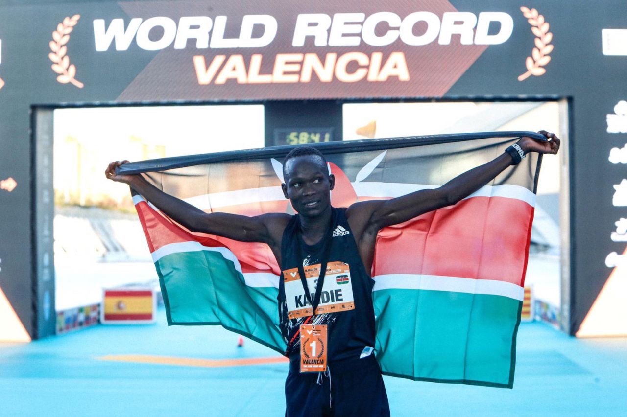 Kenya’s Kandie smashes half marathon world record in Valencia