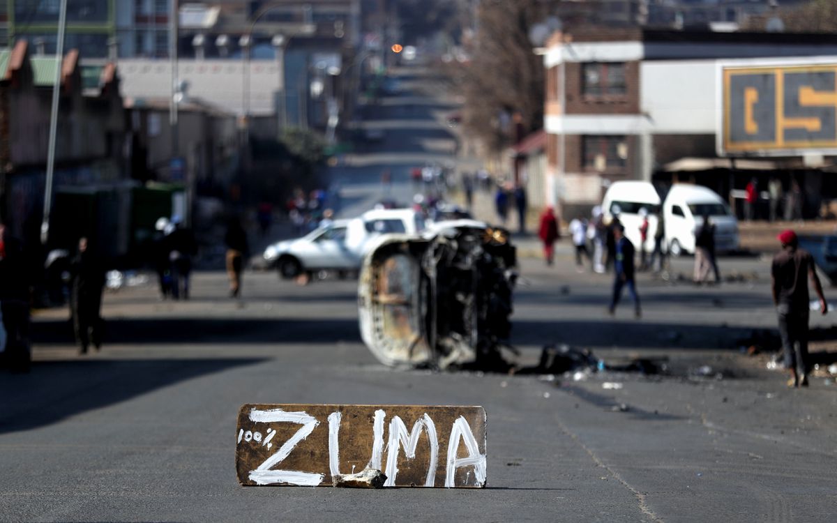 Protests in South Africa spread after Zuma is jailed