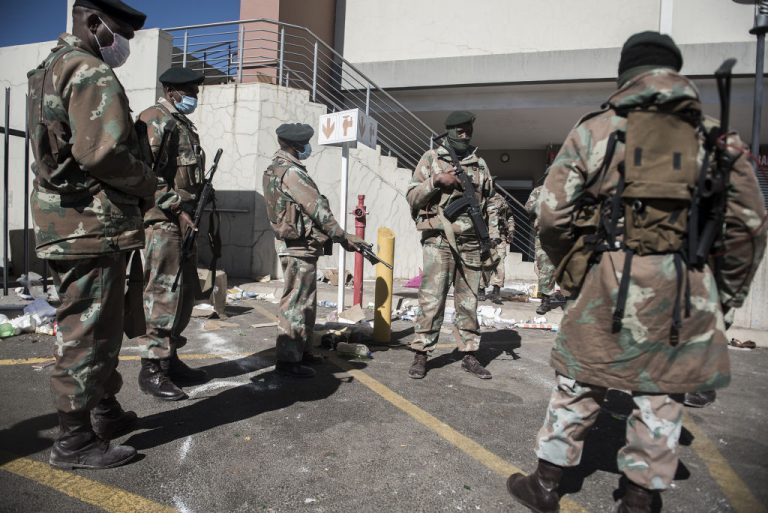 South African government requests for 25,000 troops to curb unrest