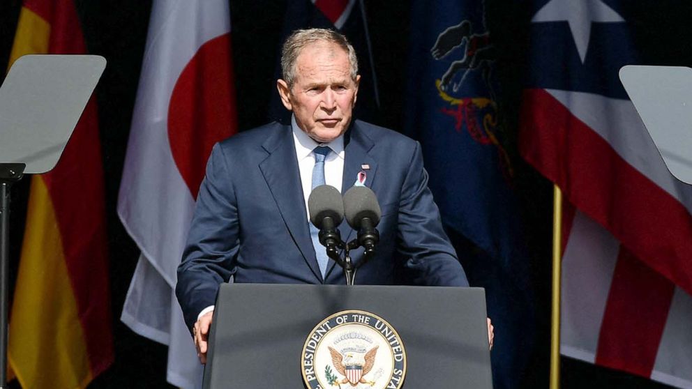 Former US President George Bush warns of danger from domestic terrorists on 9/11 anniversary