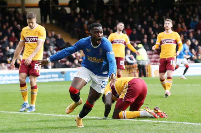 Nigerian trio shine as Zambia star announces his arrival as a Rangers player in big win vs Motherwell