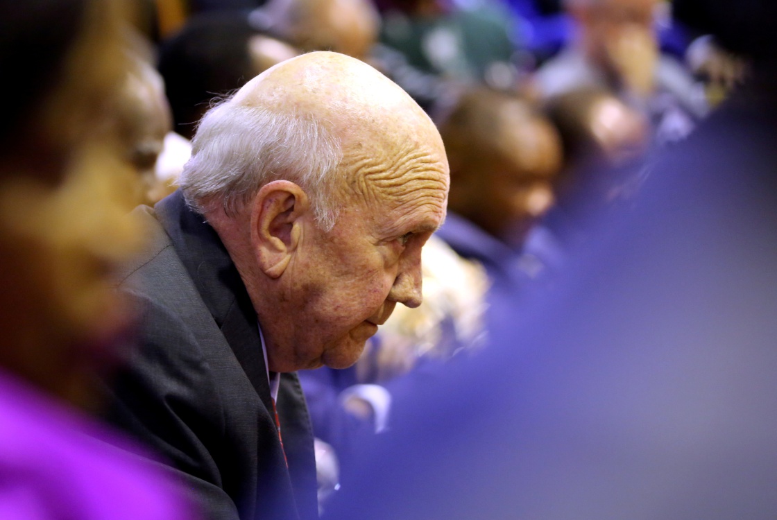 FW de Klerk in his final message repeats apology for apartheid in South Africa
