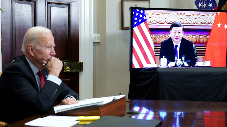 Biden-Xi virtual meeting ends with both sides calling for more cooperation amid tensions