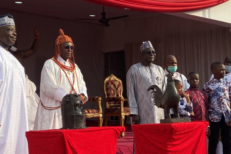Nigeria’s looted Benin bronzes returned more than 100 years later