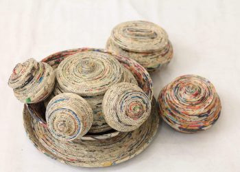 Feature: Namibian artist renders old newspapers into artwork