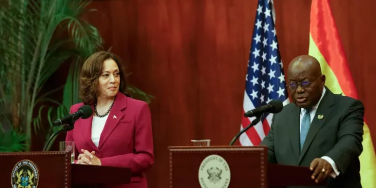 Kamala Harris begins Africa tour, announces security aid in Ghana