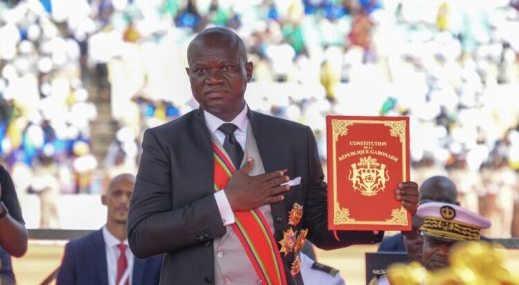 Brice Clotaire Oligui Nguema Sworn in as President of Gabon Following Landslide Victory