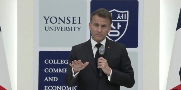 France calls for restraint and sovereignty in global security discourse during Seoul address