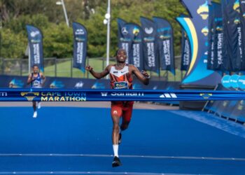 Esa storms to Cape Town marathon record as Kipchoge fades