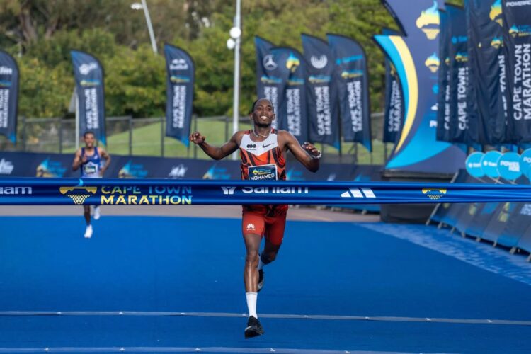 Esa storms to Cape Town marathon record as Kipchoge fades